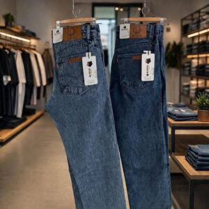 Men’s Premium Acid Wash Big Fold Denims